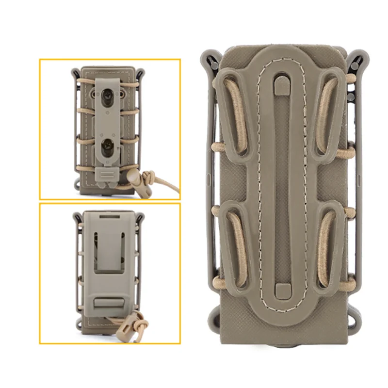 New 9mm Molle Pistol Mag Military Magazine Pouch Holster with Belt Clip Soft Shell mag pouch Fastmag Molle Pouch