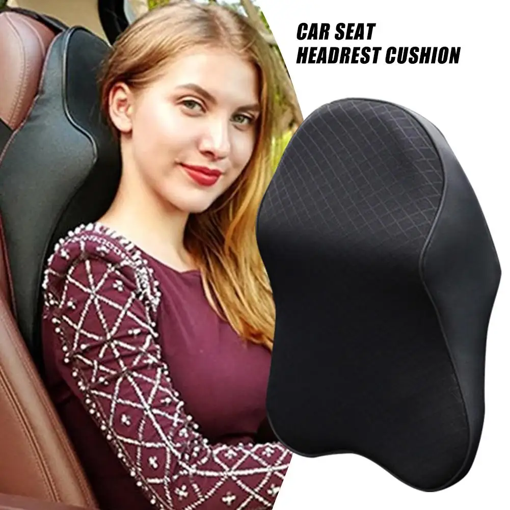 Подушка на шею для автомобильного сиденья подголовник из хлопка с эффектом