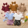 3Pcs Baby Girl Clothes Set Newborn Kids Clothing Childern Clothes Toddler Girl Clothes Bebe Girl