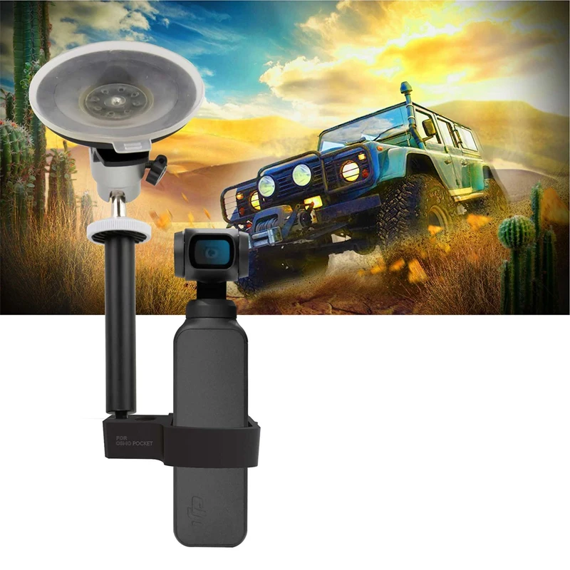  HOT-For Dji Osmo Pocket Camera 360 Degree Car Holder Windshield Mount Bracket Stand