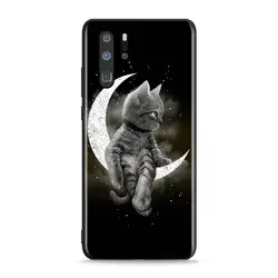 Adorable Space Cat Silicone Phone Case - Artistic Design and Durable Protection for P8 lite 2015 (Style 01)