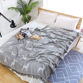 

Bamboo Soft Summer Cool Comforter Child Cover Bedsheet Wraps Newborn Plaid Kids Blanket