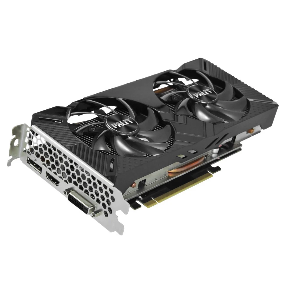 Видеокарта PALIT NVIDIA GeForce GTX 1660TI PCIE16 6GB GDDR6 PA-GTX1660TI DUAL 6G | Компьютеры и офис