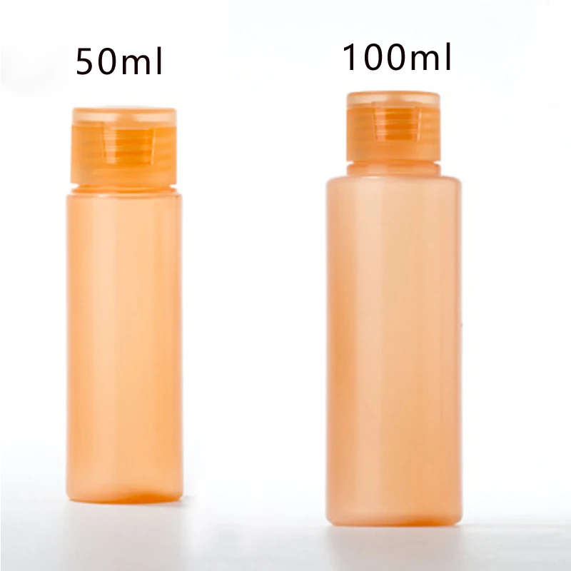 skin color 1 шт./лот, 50 мл/100 мл, пустые пластиковые ПЭ мягкие тюбики, флаконы для лосьона, выдавливающие контейнеры для косметических образцов, флаконы для наполнения жидкости для путешествий - Цвет: skin color