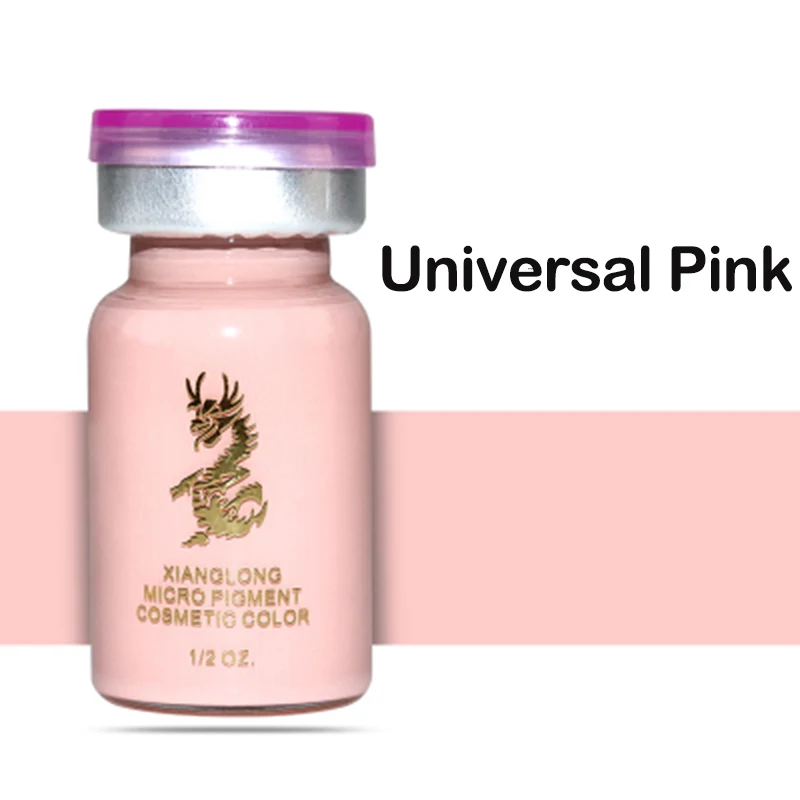 Universal Pink Профессиональный Перманентный макияж, микро пигменты, чернила для татуировки, бровей, подводка для глаз, губ, макияж, 23 Цвета, художественная татуировка, комплект поставки - Цвет: Universal Pink