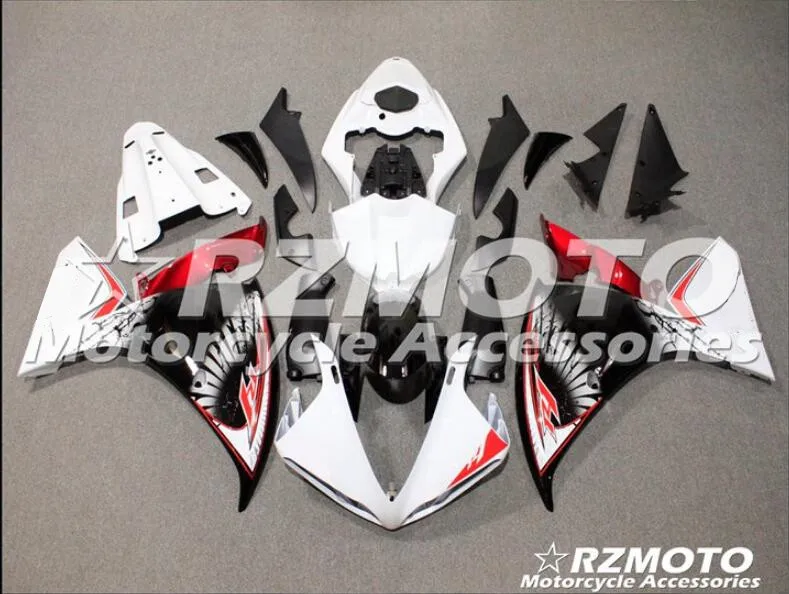 ABS форма мотоцикла Обтекатели подходят для Yamaha YZF-1000-R1 2009 2010 2011 09 10 11 обтекатель кузова набор на заказ красный белый холодный