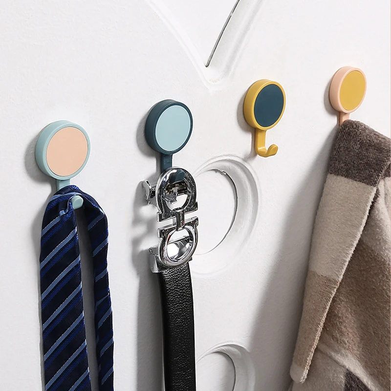 3Pcs Hook Rotary Hook Toilet Bathroom Strong Nail Free Hook Multi