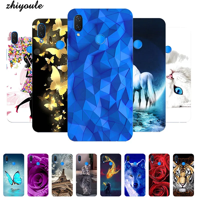 Soft Phone Case For Infinix Hot 6X X 6 X623 6.2&quot Cover HD Print Rose Wolf Patterned Silicone Image Fundas Para | Мобильные