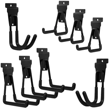 

Garage Hooks Heavy Duty, Multi Size Storage Utility Hooks for Slatwall, Bike Ladder Hooks for Garage, 8 Pack