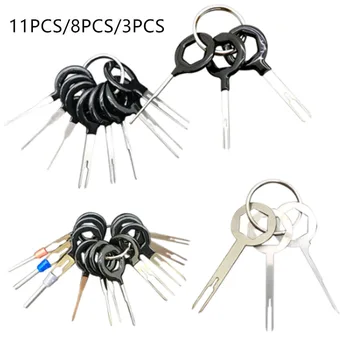 

3/8/11PCS Car Terminal Removal Tool Kit Harness Wiring Crimp Connector Extractor Puller Release Pin Professional Repair Tools