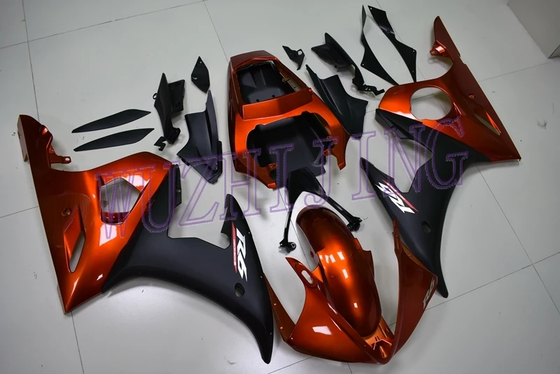 Обтекатель YZFR6 03 04 Кузов YZF R6 2003 Оранжевый красно-черные Обтекатели YZF R6 2003-2005
