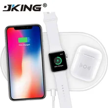 10 Вт быстрая Беспроводная зарядная док-станция для iPhone X XS Max XR AirPower 3 в 1 Qi Беспроводная зарядная панель для Apple Watch 4 3 2