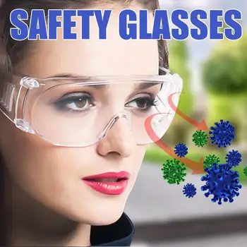 

PC-Safety Glasses Eye Protection Virus Prevention Anti-Dust&Shock Goggles Transparent Eyepiece Chemical Glass Protection