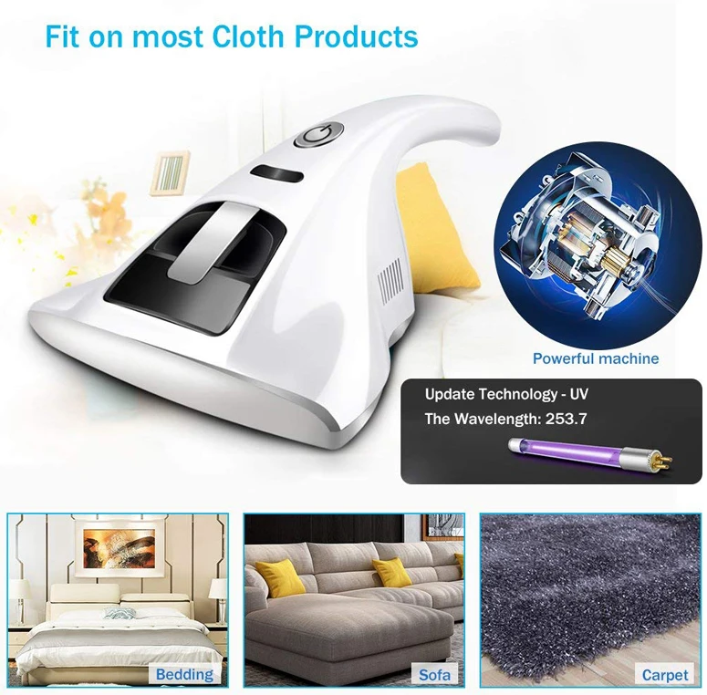 UV Cleaner UV Vacuum Cleaner Dust Cleaner 500mL 110V 14.7-Feet Long Durable Safety Environmental Protection Killing Pests