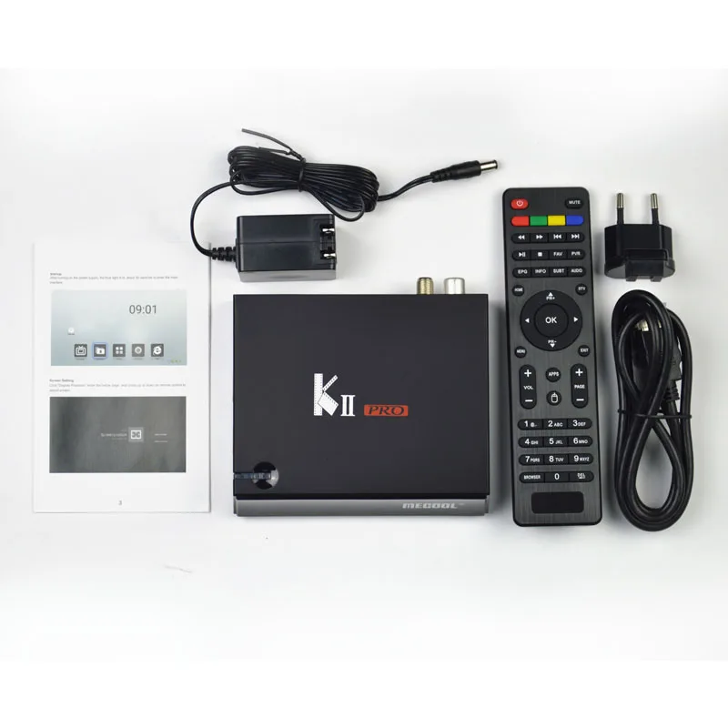 MECOOL KII Pro DVB T2+ S2 Android 7,1 Smart tv Box S905D четырехъядерный 2 Гб 16 Гб 4K медиаплеер 2,4G+ 5G двойной Wifi BT4.0 KI KII PRO