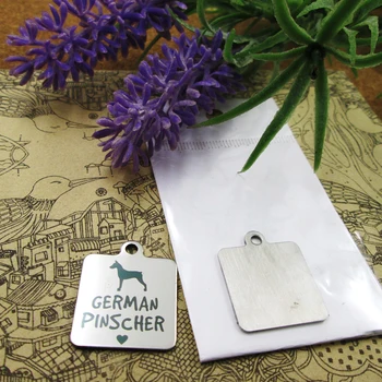 

10pcs--"German Pinscher "dog lover stainless steel charms more style for choosing DIY Charms pendants for necklace