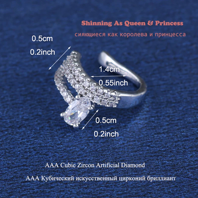 Модные крошечные очаровательные женские каплевидные серьги клипсы AAA квадратные