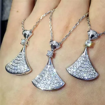 

xc234 Luxury Designer Fashion 925 Sterling Silver Jewelry zirconia shinning for lady women,cute&sweet pz