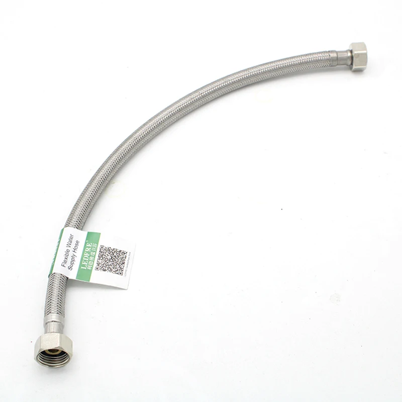 LEDFRE F1/2 * Ss Плетеный Epdm Нержавеющая сталь кран трубы Ванная комната Водостоки