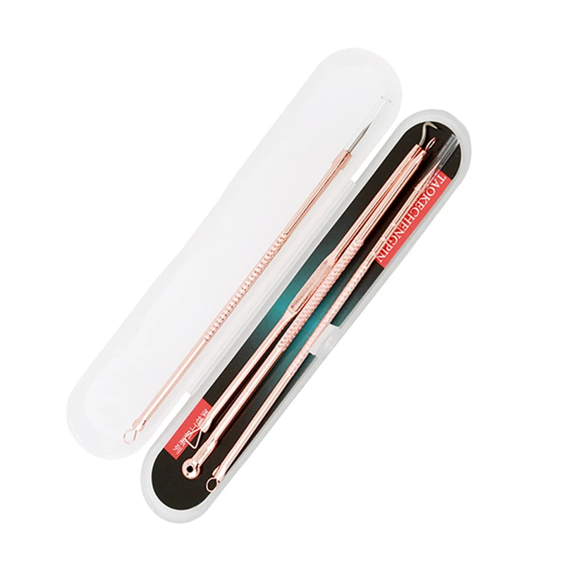 4 шт. профессиональный набор инструментов для удаления угрей прыщей клипов игл