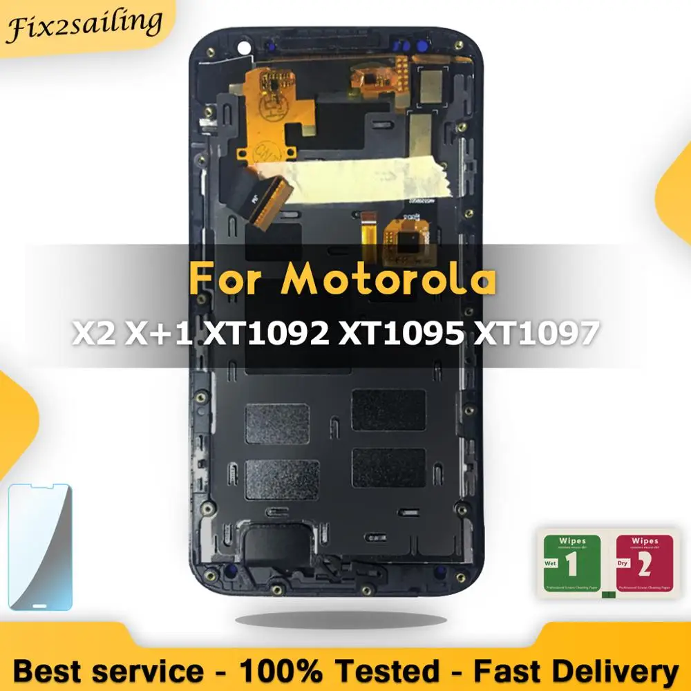 ЖК дисплей для Motorola Moto X2 X + 1 сенсорный экран XT1092 XT1095 XT1097 замена в сборе 100% испытано
