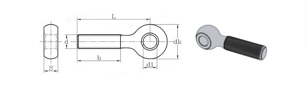 2-10 шт./лот M10/M12/M16/M20* 40/50-150 болт из нержавеющей стали 316 болт DIN444 болты Болты подвижный шарнир болт с кольцом винт