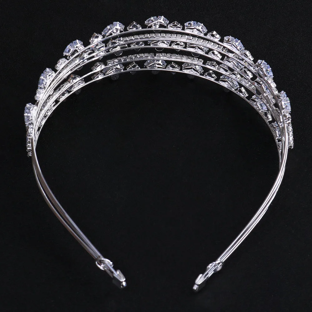 Wedding Multi-layer Zircon Hair Band Luxury Crystal Tiara Headdress Bride Accessories Hair Band