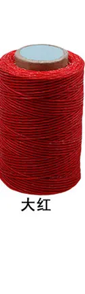 150D 250 м кожа вощеная нить шнур кожа ремесло кожа инструменты ремонт обуви DIY сшитая Вощеная линия швейные изделия кожевенное Ремесло АКСЕССУАРЫ - Цвет: Y