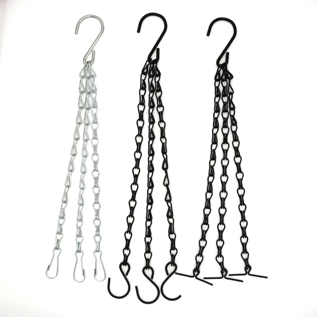 1 Db Virágcserép Lógó Kosárlánc Csere Növény Akasztó Vas Virág Edény Madár Etetők Más Díszek - Image 3