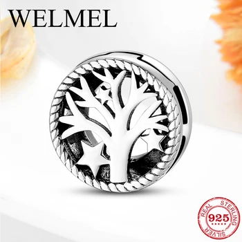 

Star Tree of Life 925 Sterling Silver Clip Beads Silver 925 Original Charms Fit Reflection Bracelets Silver 925 Jewelry Making