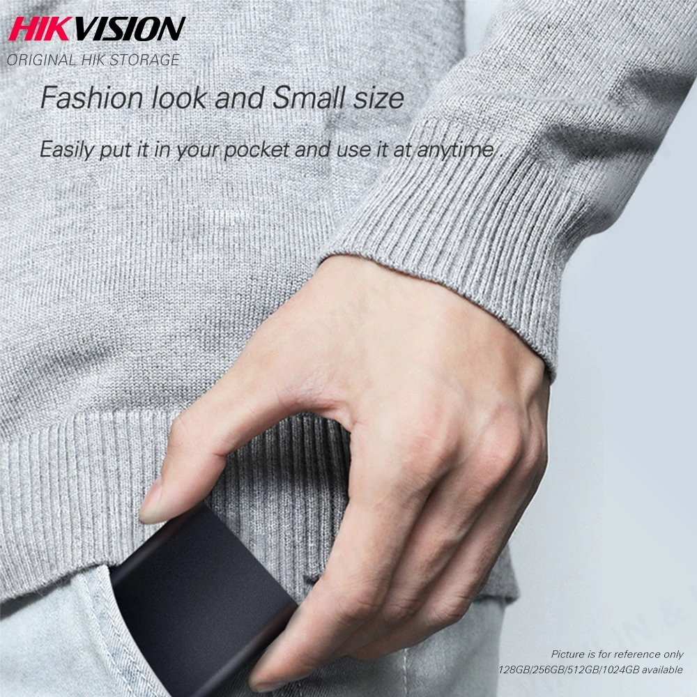Портативный SSD накопитель Hikvision HikStorage 128 ГБ 512 Гб внешний 1 ТБ диск 256 USB3.1 Type C