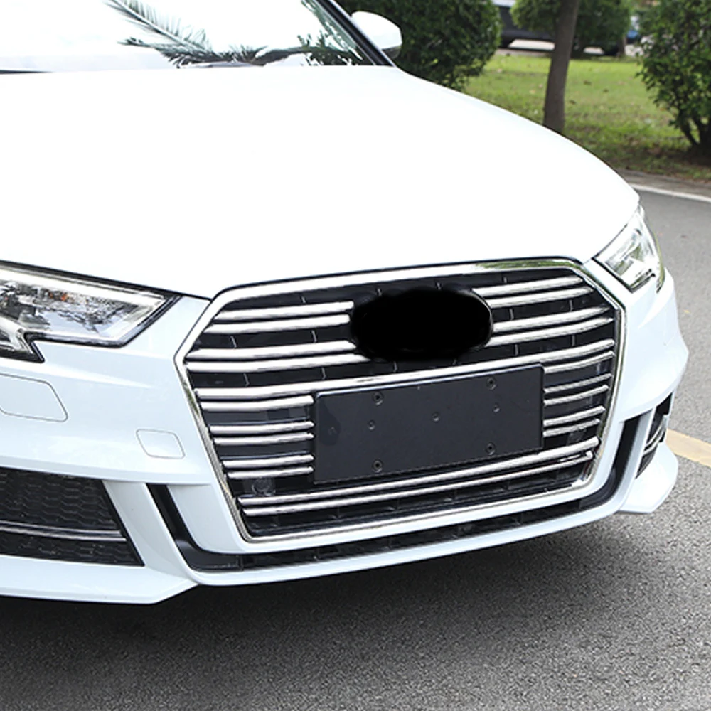 CARMANGO для Audi A3 2017 2019 автомобильный Стайлинг передний колпак решетка хромированная