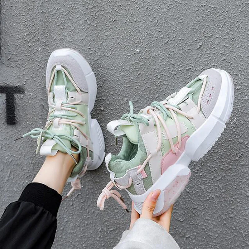 

2020 autumn women casual sport shoes sneakers new designer fashion hot sale girl comfortable petal platform shoes woman