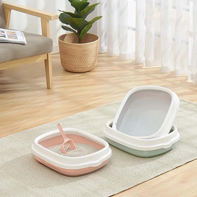 Pet Toilet Cat Litter Box Cat Dog Tray Toilet Supply Anti-Splash Dog Toilet Home Plastic Sandbox Pets Supplies