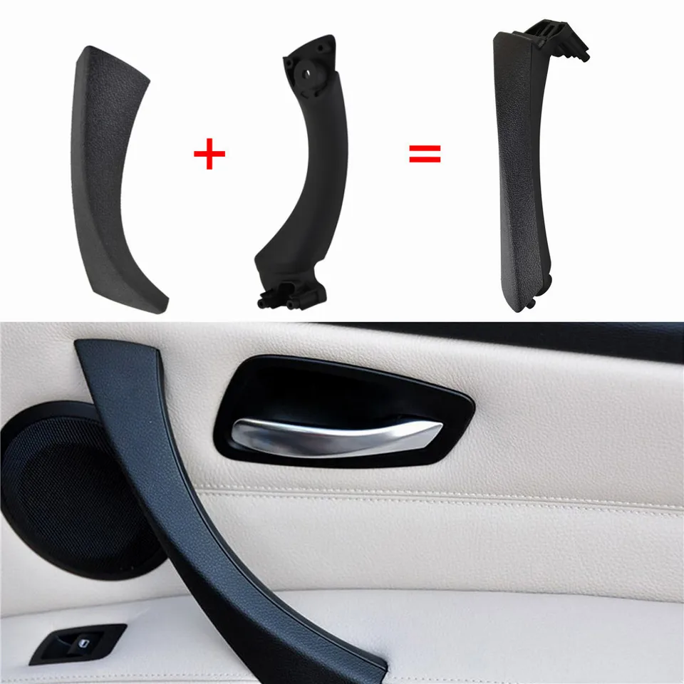 Maniglia Interna Porta Auto Per BMW Serie 3 E90 E91 E92 (2004-2012) - Set Completo In ABS - Lato Passeggero Anteriore/Posteriore - 3