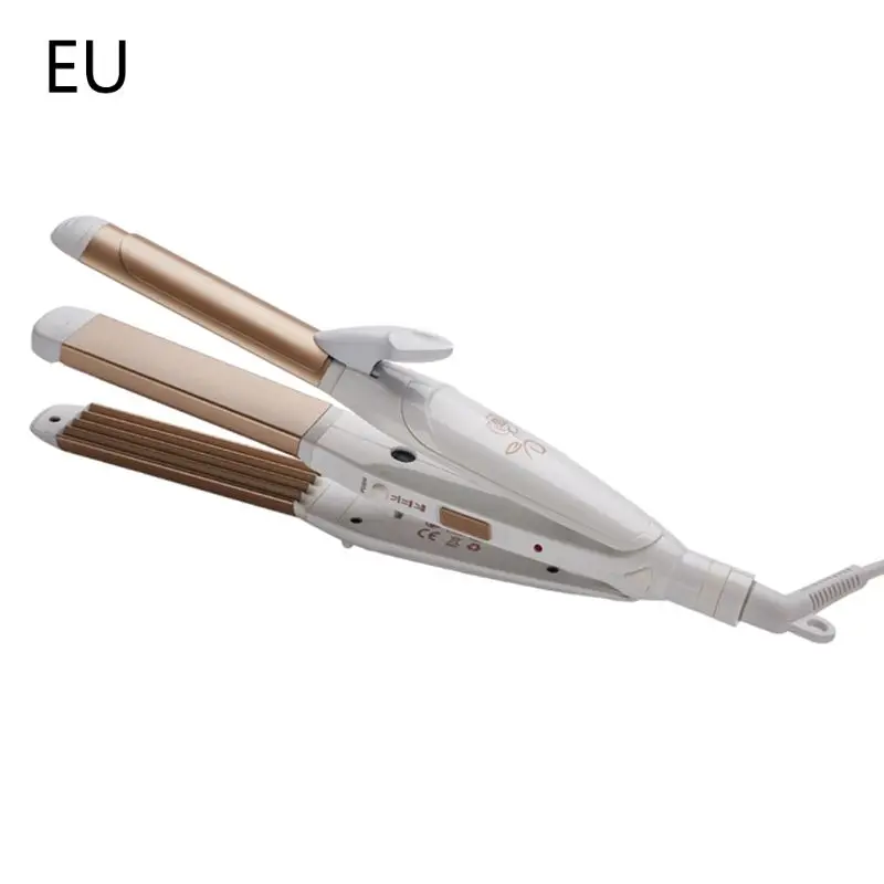 

3 in 1 Hair Curler Tourmaline Ceramic Straightener Curling Iron Styling Tools