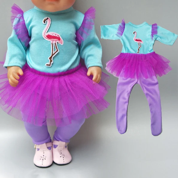 Пижамный комплект одежда и штаны для новорожденных кукла 1" девочка кукла Ткань Играть игрушка подарок - Цвет: C8