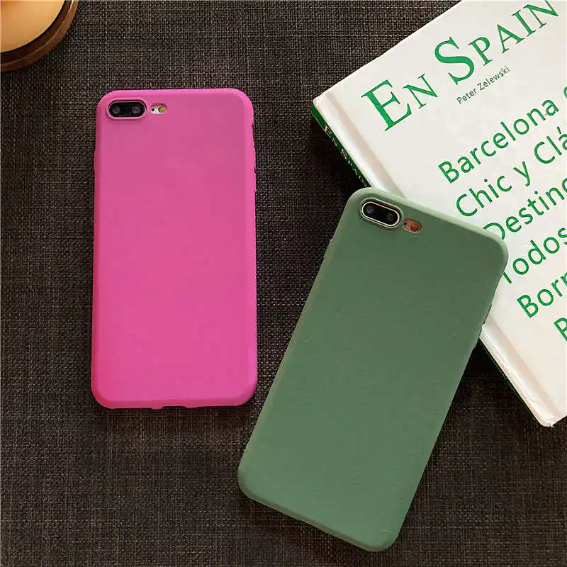 Модный матовый Силиконовый мягкий чехол карамельного цвета для телефона Meizu Note 9