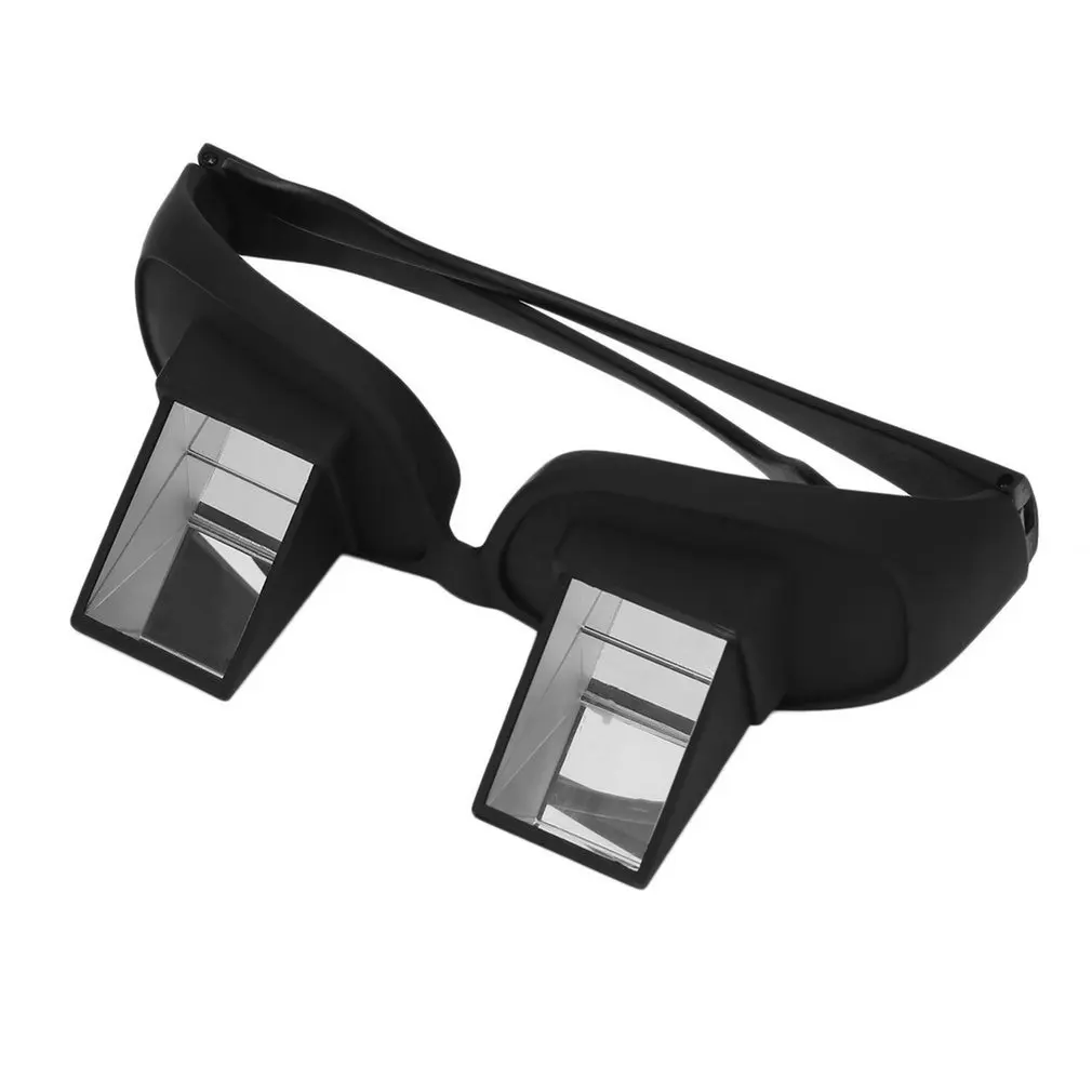 Óculos de leitura horizontal, periscope incrível para leitura, óculos de tv, sentar na cama, deitado, para baixo, óculos preguiçosos, óculos inteligentes