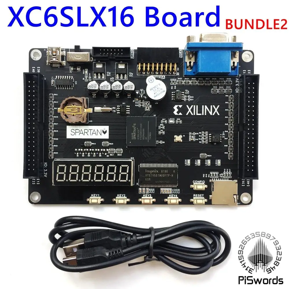 Последняя Xilinx spartan6 XC6SLX16 основная плата spartan 6 FPGA макетная с 256 Мбит SDRAM|xilinx board|spartan