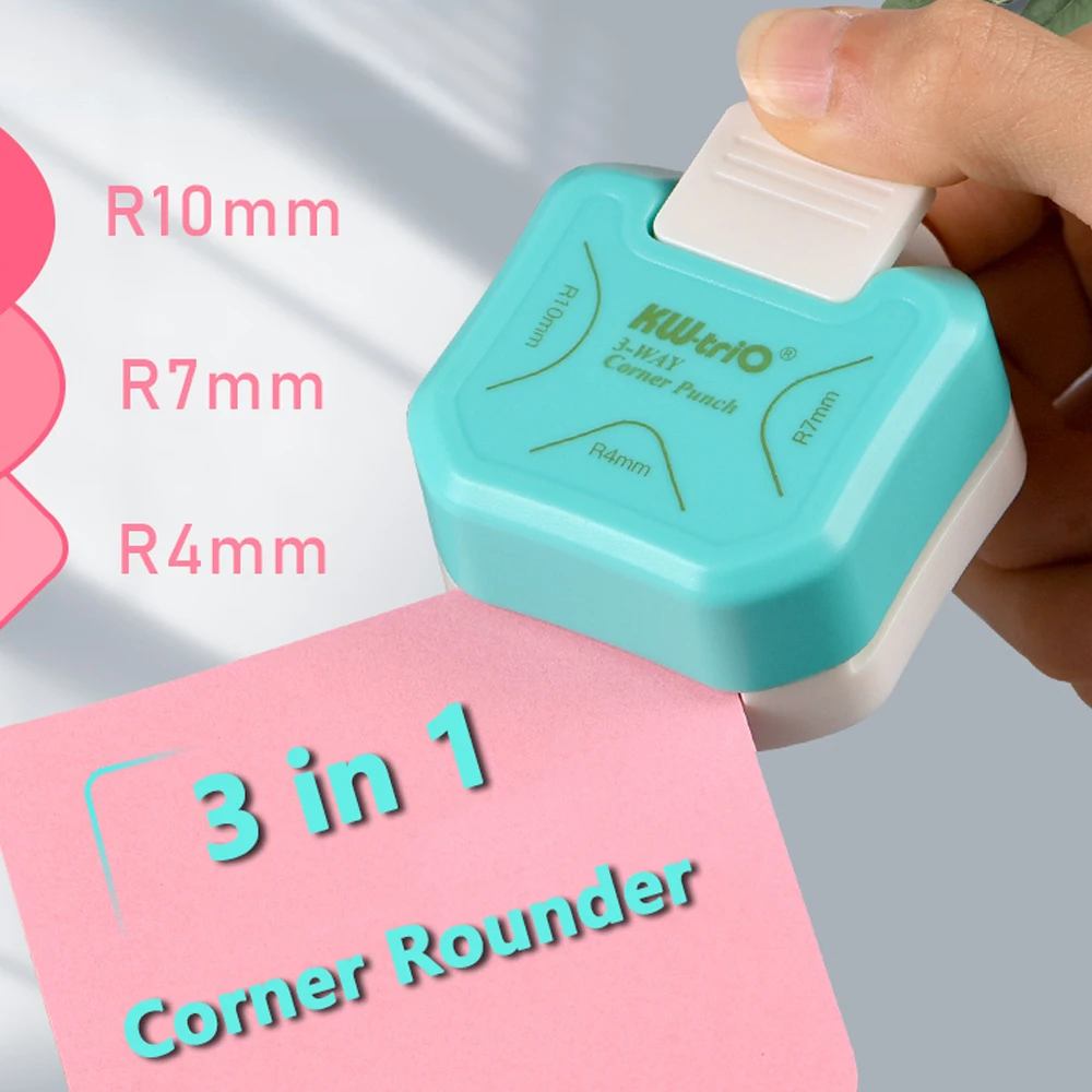 R4 R7 R10 3 In 1 Corner Rounder Paper Punches Border Punch Round Corner