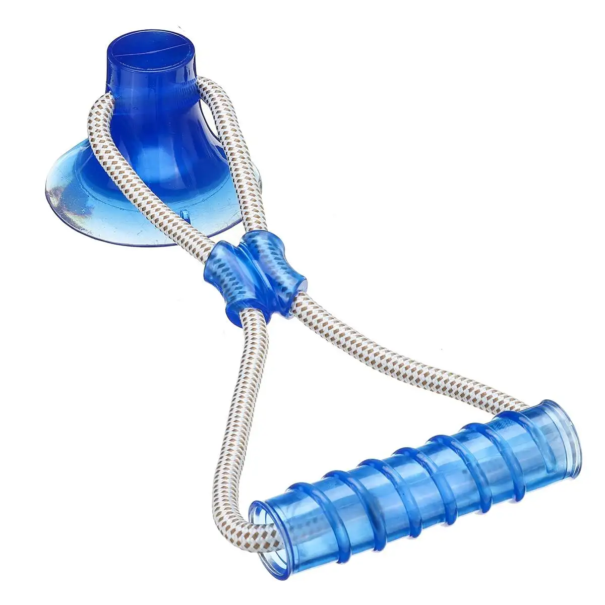 Multifunction Pet Molar Bite Dog Toys Rubber Chew Ball Cleaning Teeth Safe Elasticity Soft Puppy Suction Cup Dog Biting Toy - Цвет: Синий