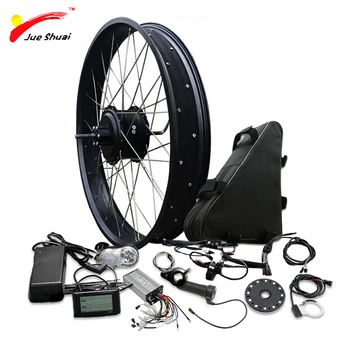 

JS Powerful 48V 1000W Electric Bike Conversion Kit e bike Kit Rear Hub Motor Fat Tire 20" 26" 4.0 Motor Ebike for Free Shipping