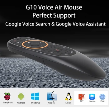 

G10 G10S Voice Remote Control Air Remote Mouse 2.4G Wireless Gyroscope for Android tv box H96 Max X3
