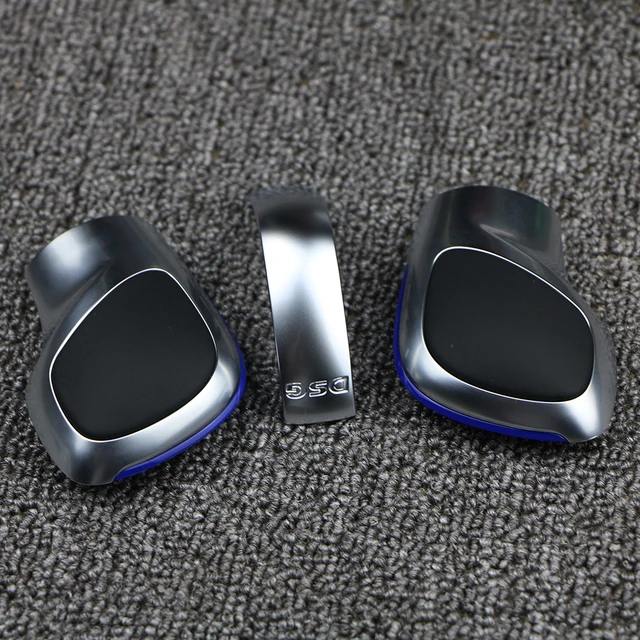 US $7.52 Modification Chrome Matte Gear Shift Knob DSG Cover Cap blue For VW Golf MK6 MK7 R GTI Passat B7 B8