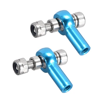 

uxcell 2 PCS M3/3mm 18mm Linkage Rod End Tie Rod End Ball Head Joint Adapter Blue for RC Car Crawler Boat