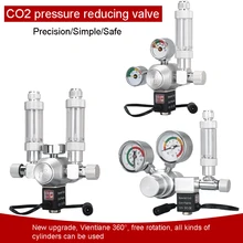 Zrdr aquário regulador de co2 válvula de retenção solenóide magnético aquário bolha contador ferramenta tanque peixes válvula redução pressão