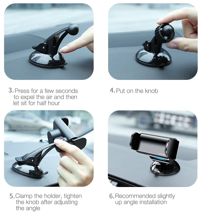 Cafele Electric Auto Car Phone Holder Stand For iPhone 11 Pro Xiaomi Samsung Huawei P40 Holder For Phone in Car Air Vent Mount mobile stand for table