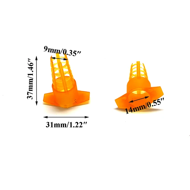 50Db Méhész Eszközök Harapásellenes Védőnövelő Rendszer Borítás Sárga Műanyag Méhkék Ketrec Cella Védelmi Ketrecek - Image 4