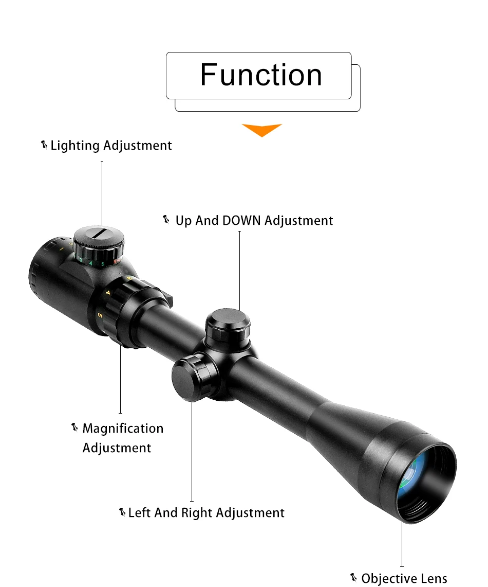 B BESTSIGHT 3-9x40eg оптические Прицелы Охотничьи красные зеленые с подсветкой сетка снайперская винтовка прицел Luneta Para Rifle Caza